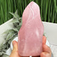 Rose Quartz Flame Free Form Healing Crystal 289g