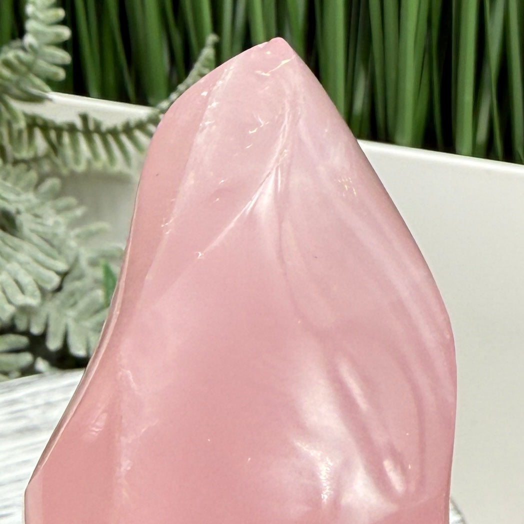 Rose Quartz Flame Free Form Healing Crystal 289g