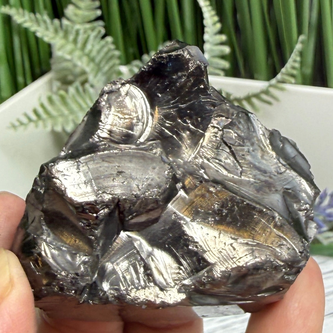 Elite Noble Shungite Raw Chunks Crystal Specimen EMF Protection 47g