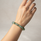 Prehnite Epidote Green Crystals Bracelets Wearable Gemstones Elastic 9mm Beads 16cm