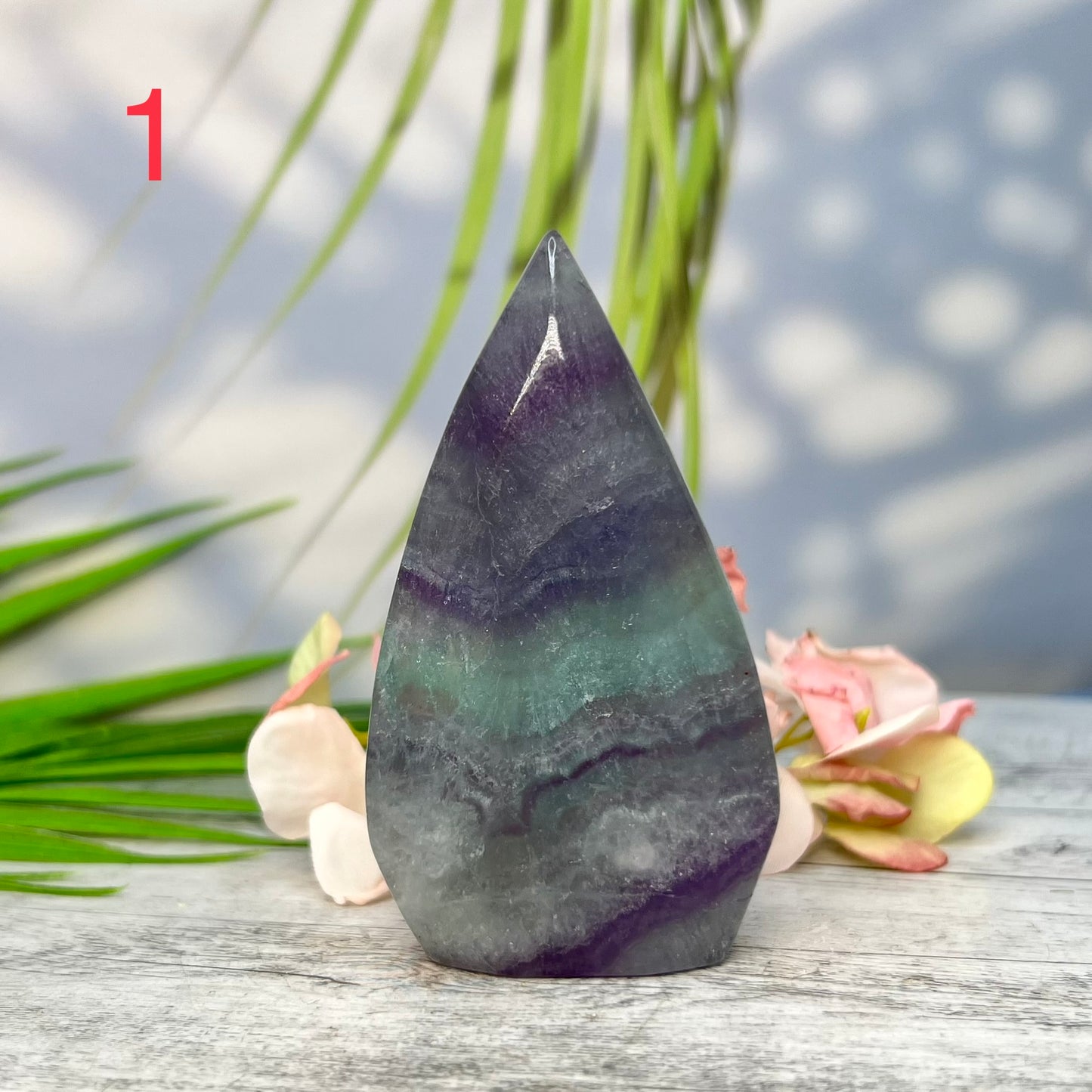 Fluorite Flames Free Form Crystals Carving YOU CHOOSE