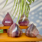 Fluorite Gemstone Diamond Shaped Tip Crystal Carving YOU CHOOSE