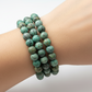 African Turquoise Crystals Bracelets Wearable Gemstones Elastic 8mm Beads 16cm