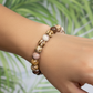 Chocolate Jasper Crystals Bracelets Wearable Gemstones Elastic 8mm Beads 16cm