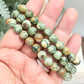 Rainforest Jasper Rhyolite Crystals Bracelets Wearable Gemstones Elastic 8mm Beads 16cm