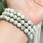 White Green Purple Jade Crystals Bracelets Wearable Gemstones Elastic 8mm Beads 15cm