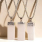 Satin Spar Selenite Stick Necklace Crystal Approx 3cm