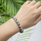 Picasso Jasper Stone Crystals Bracelets Wearable Gemstones Elastic 8mm Beads 15.5cm