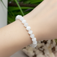 Satin Spar Selenite Crystals Bracelets Wearable Gemstones Elastic 8mm Beads 16cm