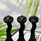 Black Obsidian Matt Halloween Brooms Pumpkins Crystal Carvings