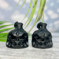 Black Obsidian Matt Halloween Brooms Pumpkins Crystal Carvings