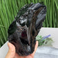 Large Black Obsidian Raw Specimen Natural Crystal 1320g