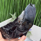 Large Black Obsidian Raw Specimen Natural Crystal 1320g