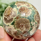 Russian Flower Cherry Blossom Jasper Sphere Rare Crystal Ball 178g 51mm