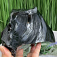Large Black Obsidian Raw Specimen Natural Crystal 1360g
