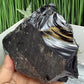 Large Black Obsidian Raw Specimen Natural Crystal 1360g