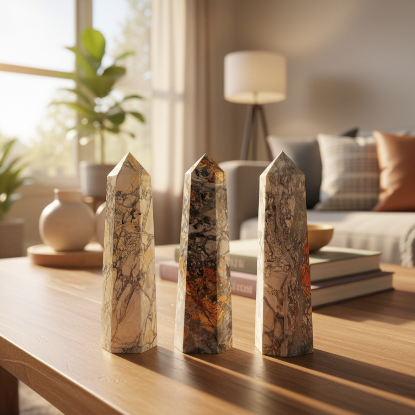 Maligano Jasper Points Towers Crystal Generators YOU CHOOSE
