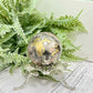 Mosaic Chalcedony Quartz Sphere RARE Healing Crystal Ball 258g 58mm Diameter