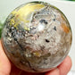 Mosaic Chalcedony Quartz Sphere RARE Healing Crystal Ball 258g 58mm Diameter