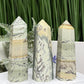 Dendritic Jasper Points Towers Crystal Generators YOU CHOOSE