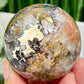Mosaic Chalcedony Quartz Sphere RARE Healing Crystal Ball 242g 57mm Diameter