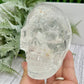 Clear Quartz Golden Healer Dendrites Skull High Quality Crystal Carving 900g