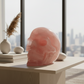Huge Dark Rose Quartz Skull High Quality Crystal Carving 2864 Grams 6.3 Pounds