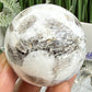 Natrolite with Brown Astrophyllite Gemstone RARE Crystal Ball 200g 52mm