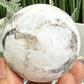 Natrolite with Brown Astrophyllite Gemstone RARE Crystal Ball 200g 52mm