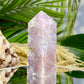 Pink Purple Amethyst Flower Agate Tower Healing Crystal Generator 331g 108mm