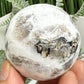 Natrolite with Brown Astrophyllite Gemstone RARE Crystal Ball 200g 52mm