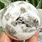 Natrolite with Brown Astrophyllite Gemstone RARE Crystal Ball 200g 52mm