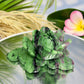 Ruby in Zoisite Lotus Flower UV Reactive Healing Crystal Carving 430g