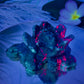 Ruby in Zoisite Lotus Flower UV Reactive Healing Crystal Carving 430g
