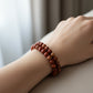 Red Jasper Bracelet Healing Wearable Crystal Elastic 16cm 8mm Bead Size
