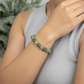 Prehnite with Epidote Bracelet Healing Wearable Crystal Elastic 16cm 8mm Bead Size