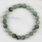 Prehnite with Epidote Bracelet Healing Wearable Crystal Elastic 16cm 8mm Bead Size