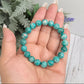 Russian Amazonite Bracelet Healing Wearable RARE Crystal Elastic 16cm 10mm Bead Size