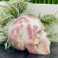 Pink Tourmaline in Feldspar Skull High Quality Healing Crystal Carving 1186g