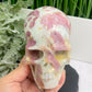 Pink Tourmaline in Feldspar Skull High Quality Healing Crystal Carving 1186g
