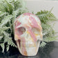 Pink Tourmaline in Feldspar Skull High Quality Healing Crystal Carving 1186g