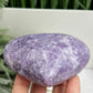 Lepidolite Purple Mica Heart Large Crystal Carving 434g