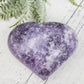 Lepidolite Purple Mica Heart Large Crystal Carving 434g