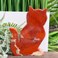Red Jasper Kitty Cat Healing Crystal Animal Carving 181g