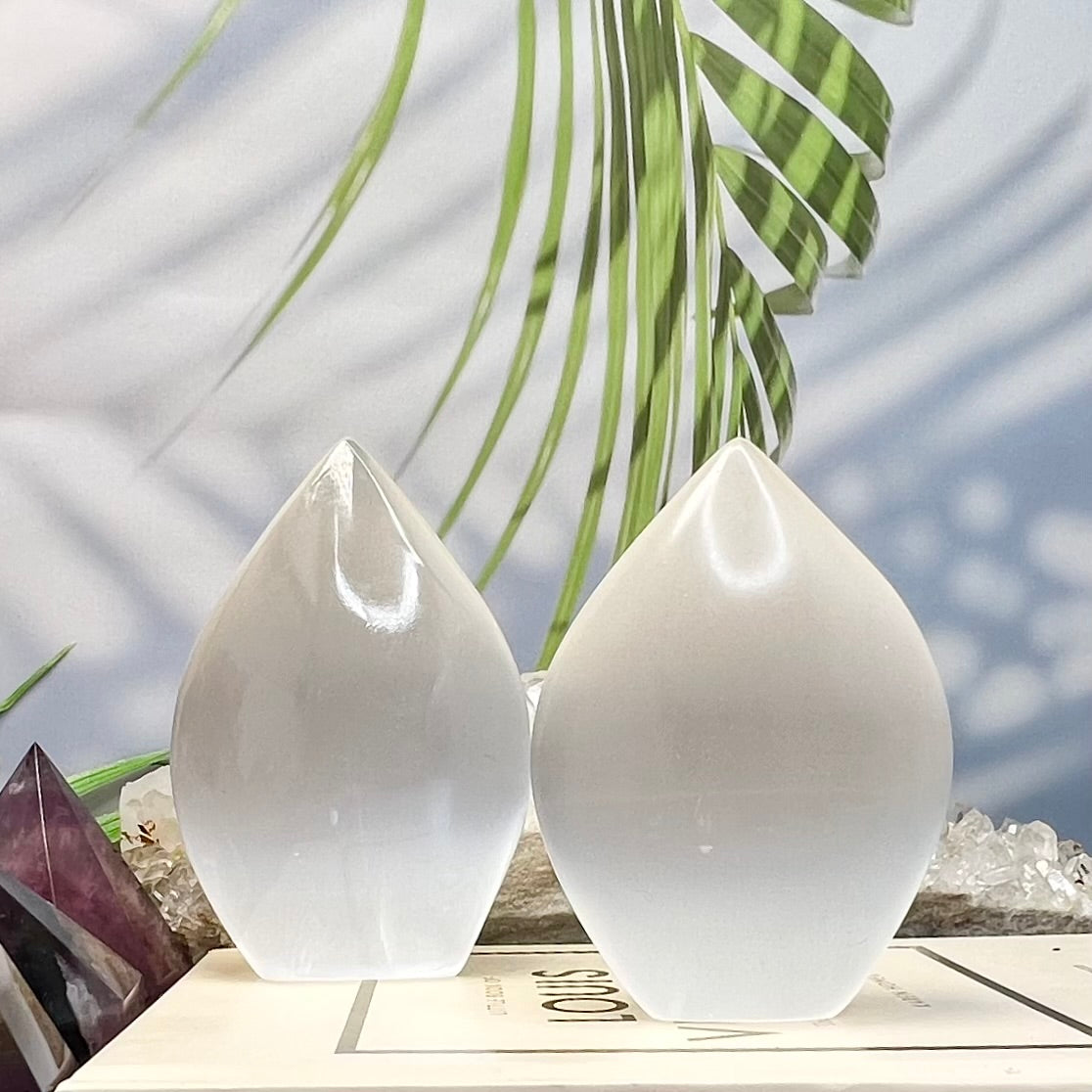 Satin Spar Selenite Flames Free Form Crystal YOU CHOOSE