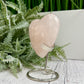 Rose Quartz Heart with Stand Crystal Carving 200g