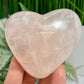 Rose Quartz Heart with Stand Crystal Carving 200g