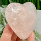 Rose Quartz Heart with Stand Crystal Carving 200g