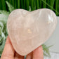 Rose Quartz Heart with Stand Crystal Carving 200g