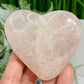 Rose Quartz Heart with Stand Crystal Carving 200g